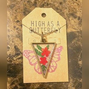 Handmade pressed pendant